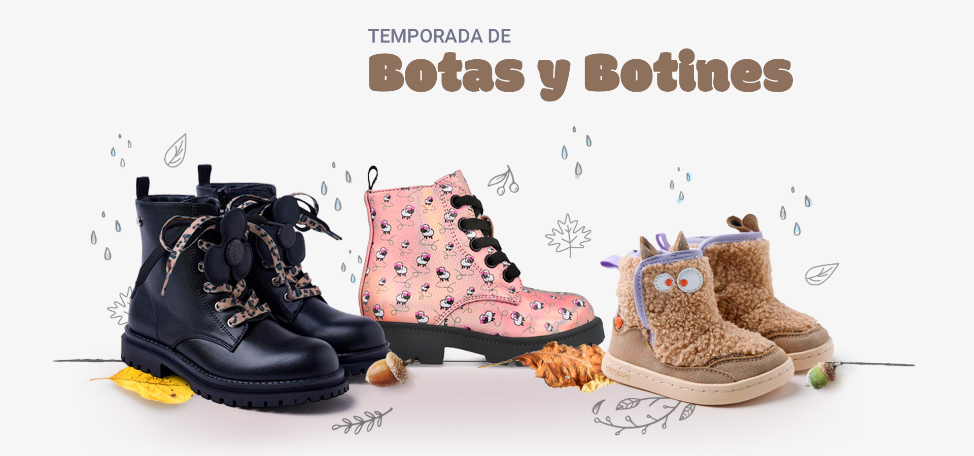 Temporada de botas y botines para niñas, niños y bebés preandantes