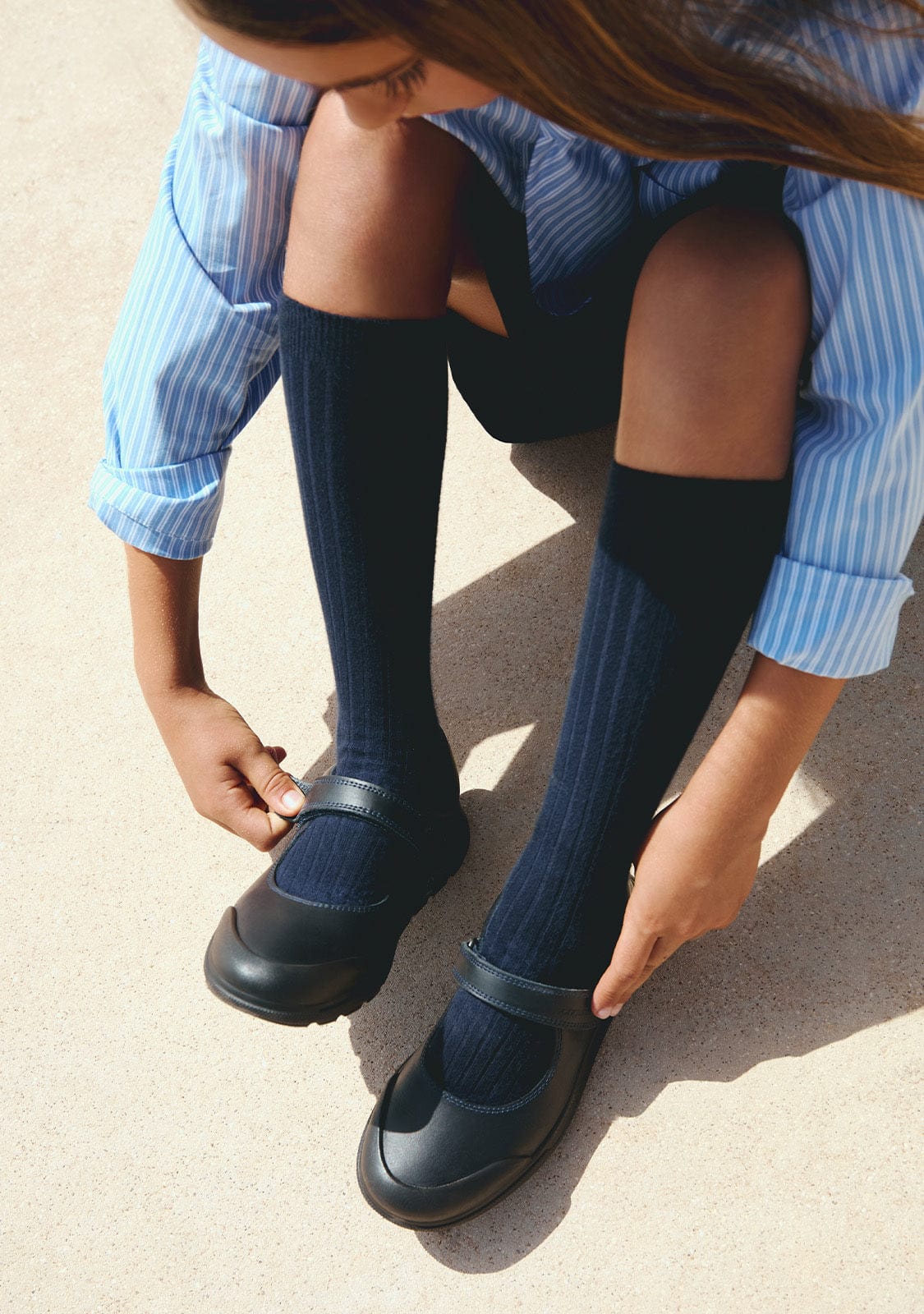 Zapatos colegiales para niñas de 3 a 16 años. Tallas 24 a 41