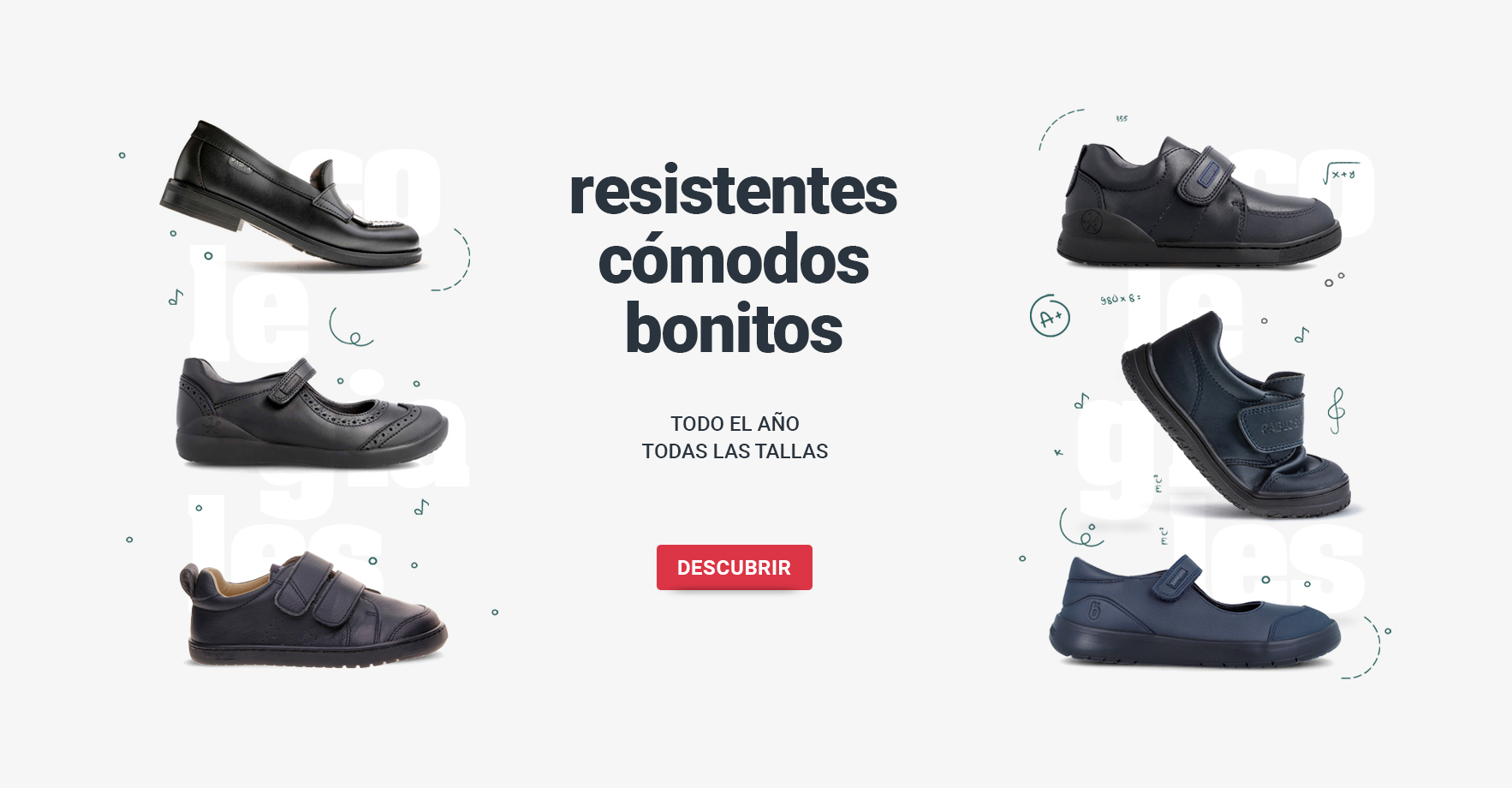 Zapatos colegiales, resistentes, cómodos y siempre a la moda