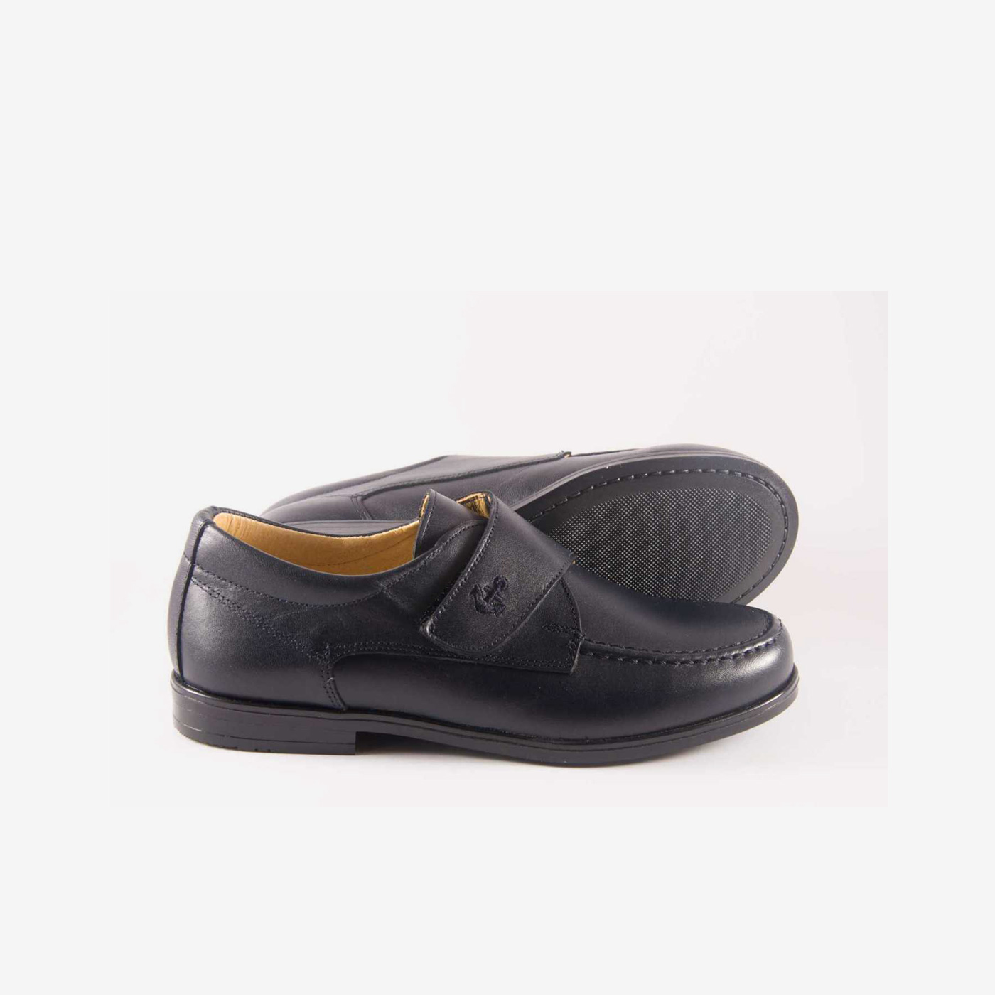 Zapato ceremonia/comunión niño en piel con velcro