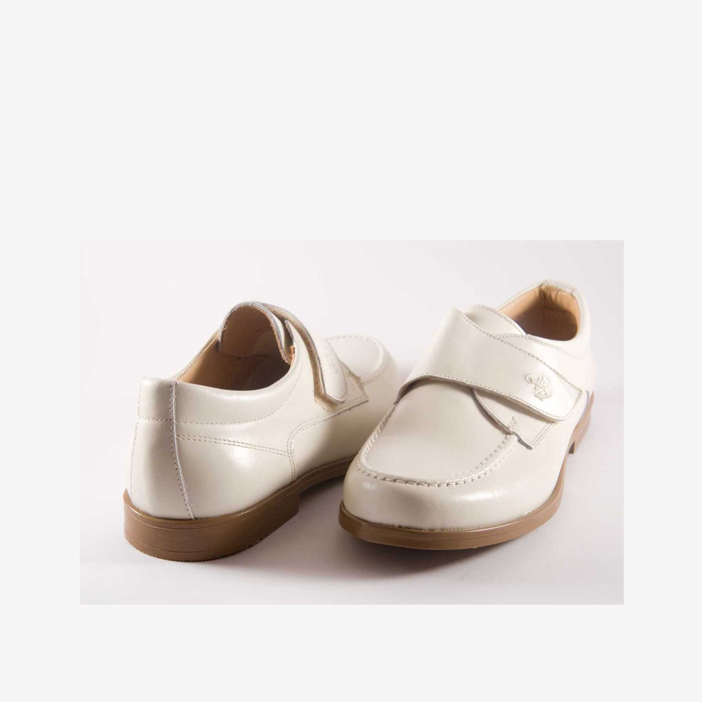 Zapato ceremonia/comunión niño en piel con velcro