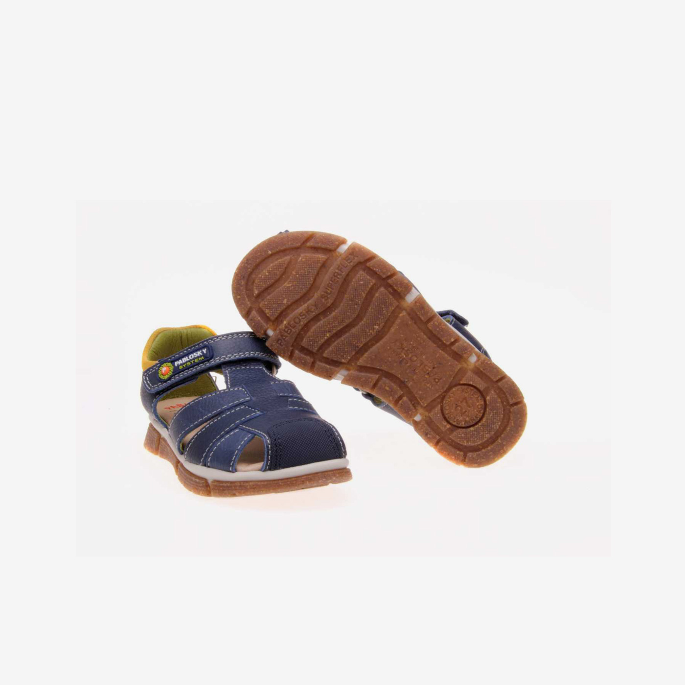Sandalia niño Pablosky con velcro y puntera reforzada