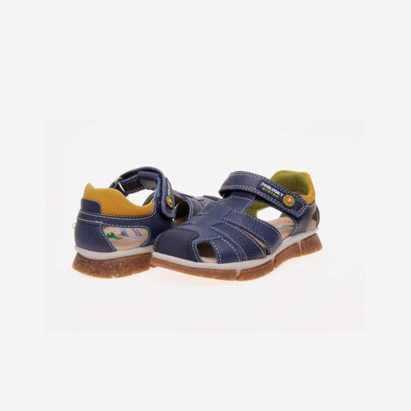 Sandalia niño Pablosky con velcro y puntera reforzada