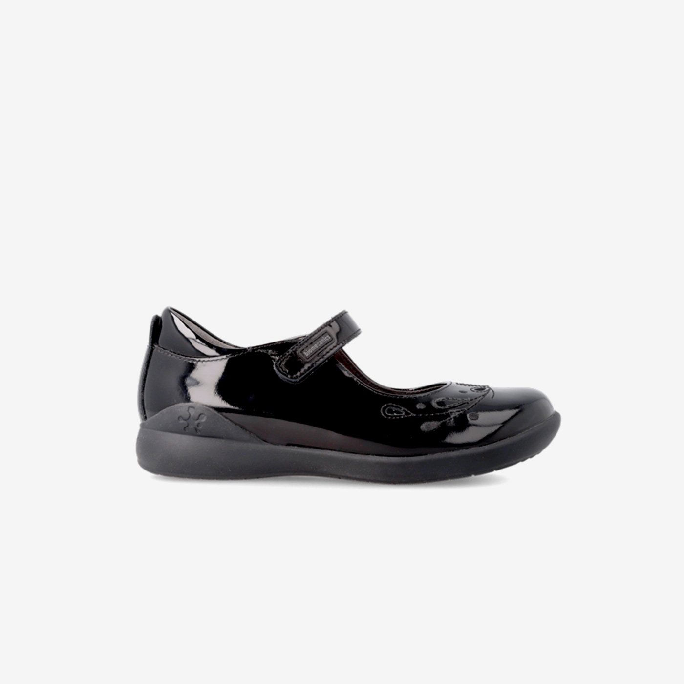 Zapato colegial charol niña Biomecanics negro