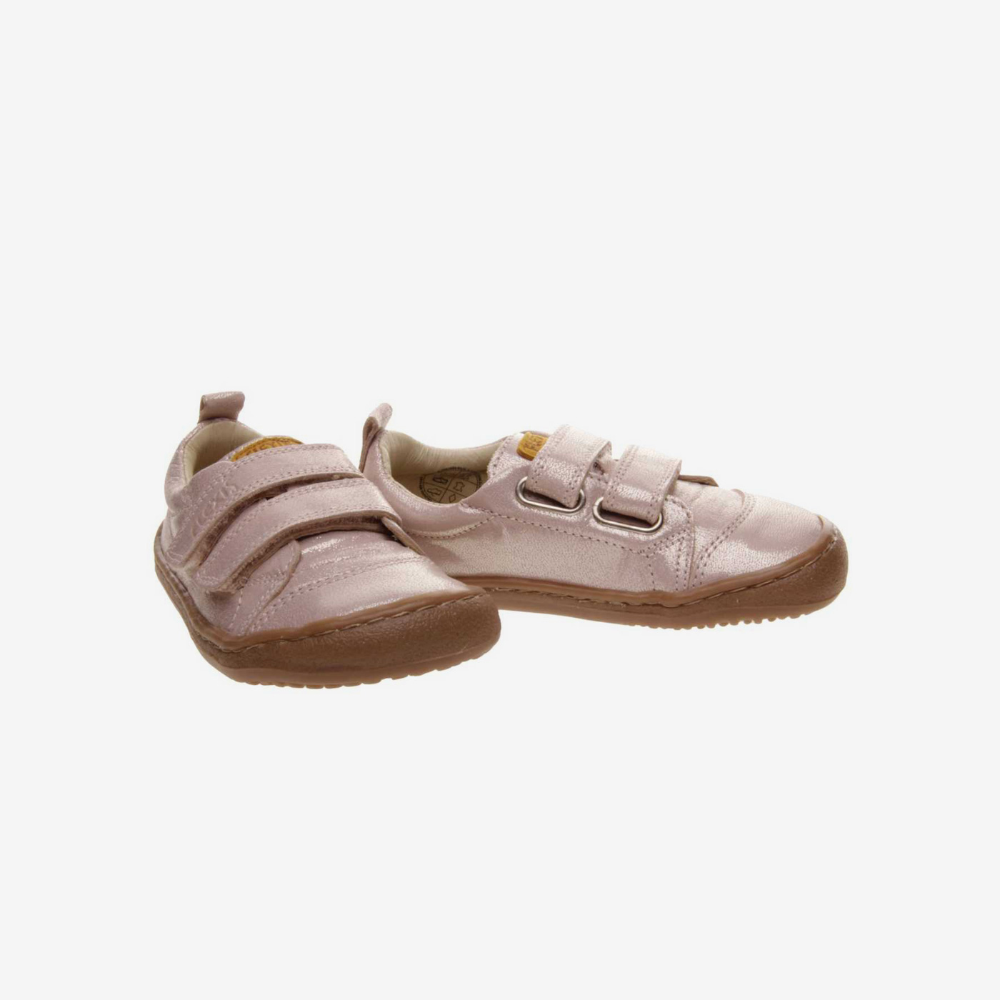 Deportivo colegial respetuoso rosa con velcro.