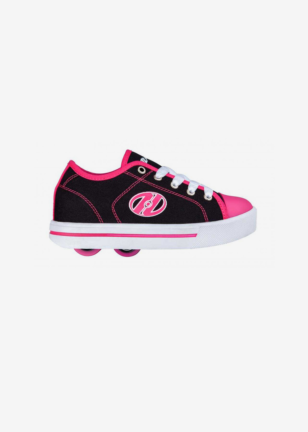 Zapatillas con ruedas Heelys negro/blanco/fucsia