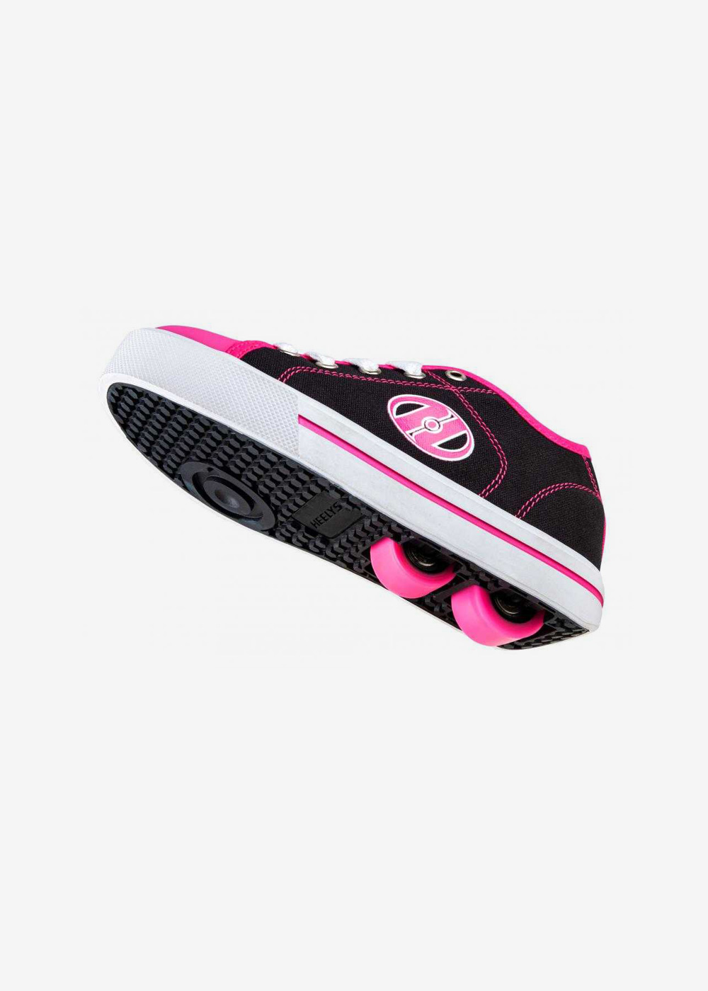 Zapatillas con ruedas Heelys negro/blanco/fucsia