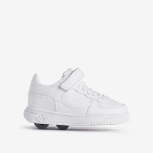 Zapatillas Heelys blancas con rueda oculta y diseño limpio. Ideales para jugar, rodar y usarlas a diario sin perder comodidad ni estilo.