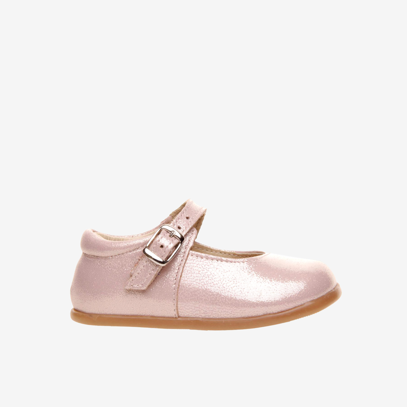 Merceditas respetuosas de Nens en rosa metalizado