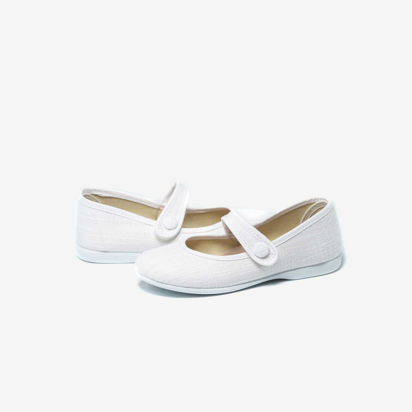 Merceditas de niña con velcro de lona