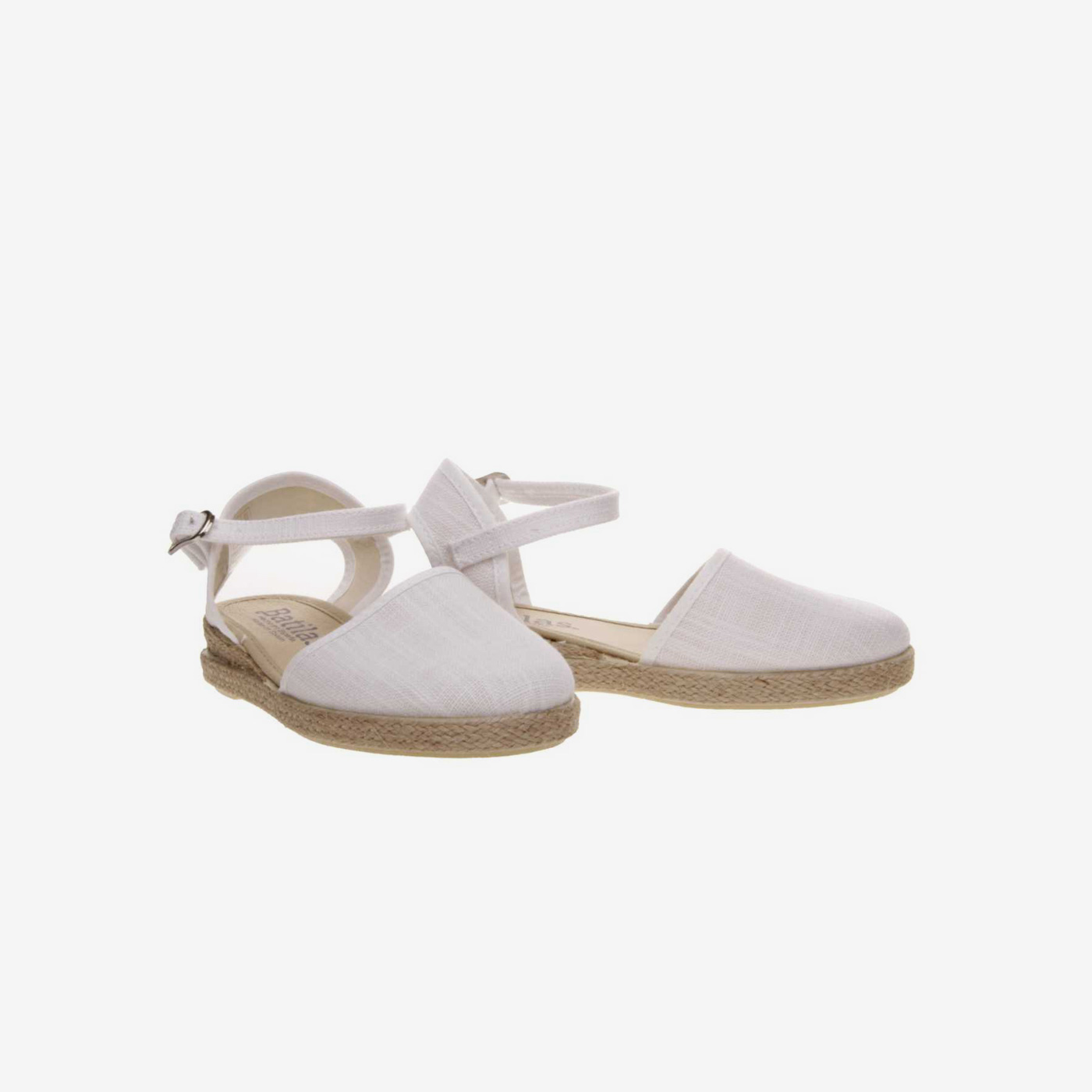 Sandalia de lona con hebilla