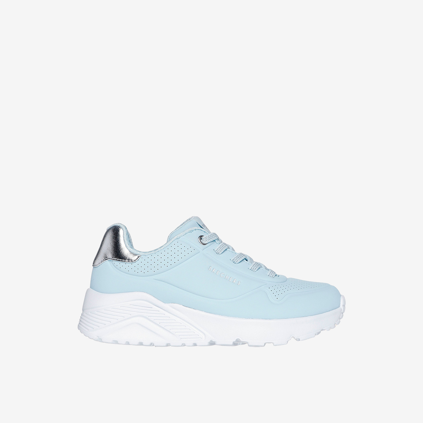Skechers urbanas para niña | Azul pastel, lavables y ligeras