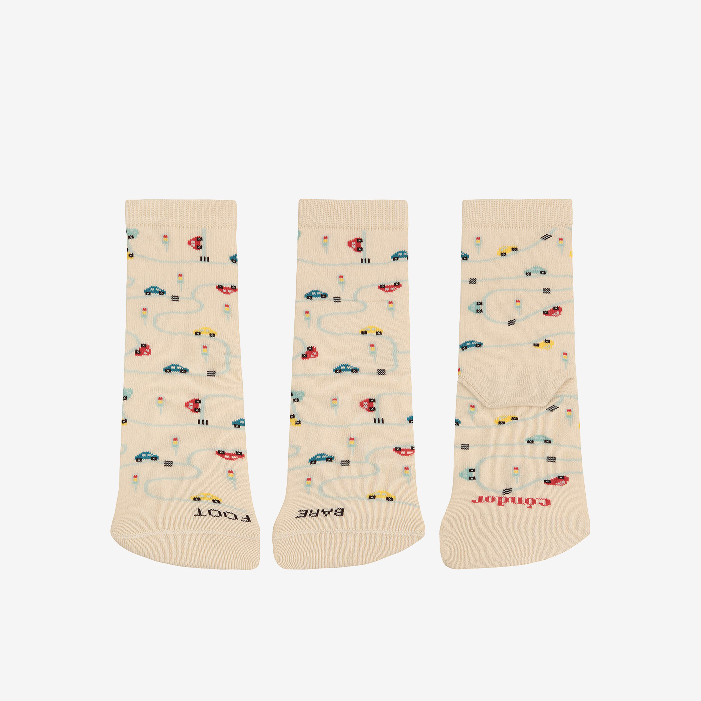 Calcetín respetuoso Cóndor unisex con coches