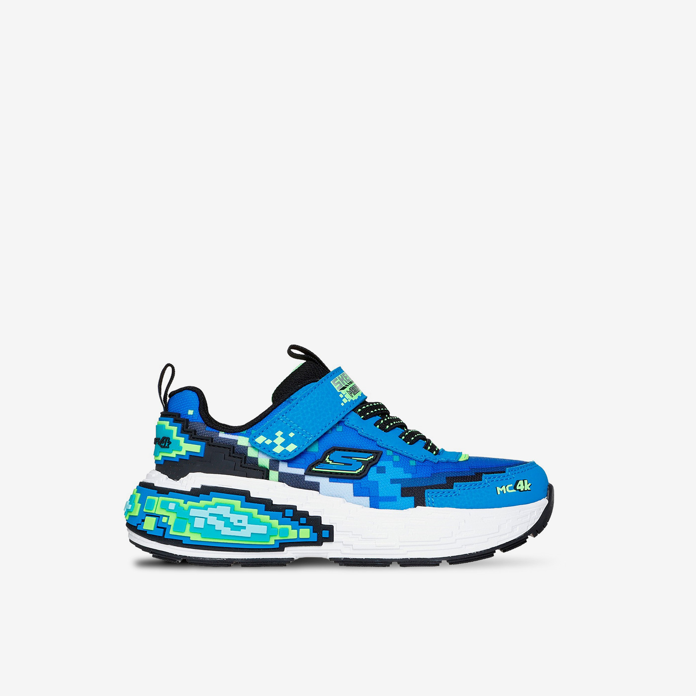 Skechers Mega-Craft niño | Zapatillas pixel art con velcro y suela segura