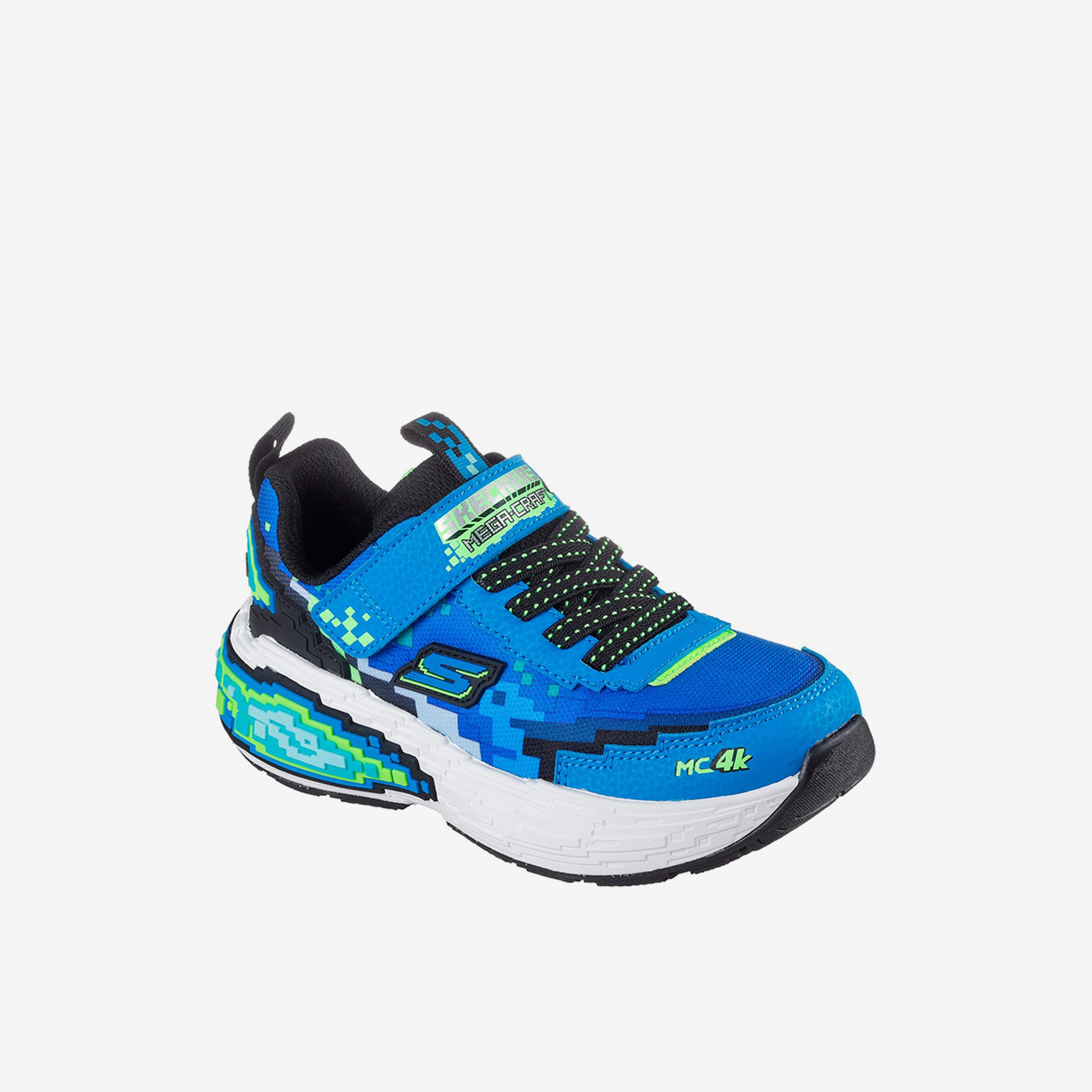 Skechers Mega-Craft niño | Zapatillas pixel art con velcro y suela segura
