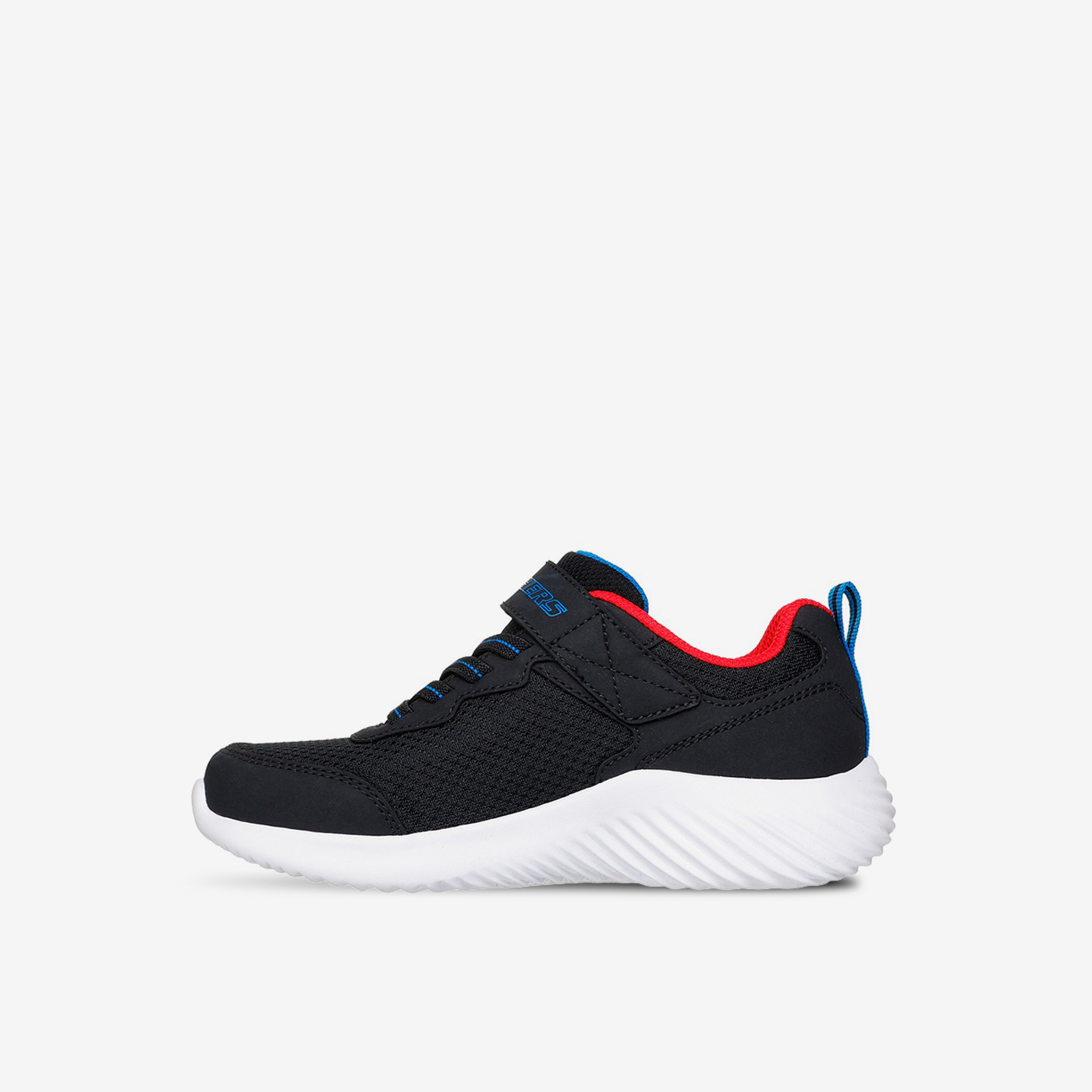 Skechers  niño negras con velcro | Ligeras y resistentes