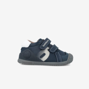 Botitas Biomecanics para primeros pasos con puntera reforzada y suela flexible. Seguridad y libertad para que descubran el mundo sin parar.