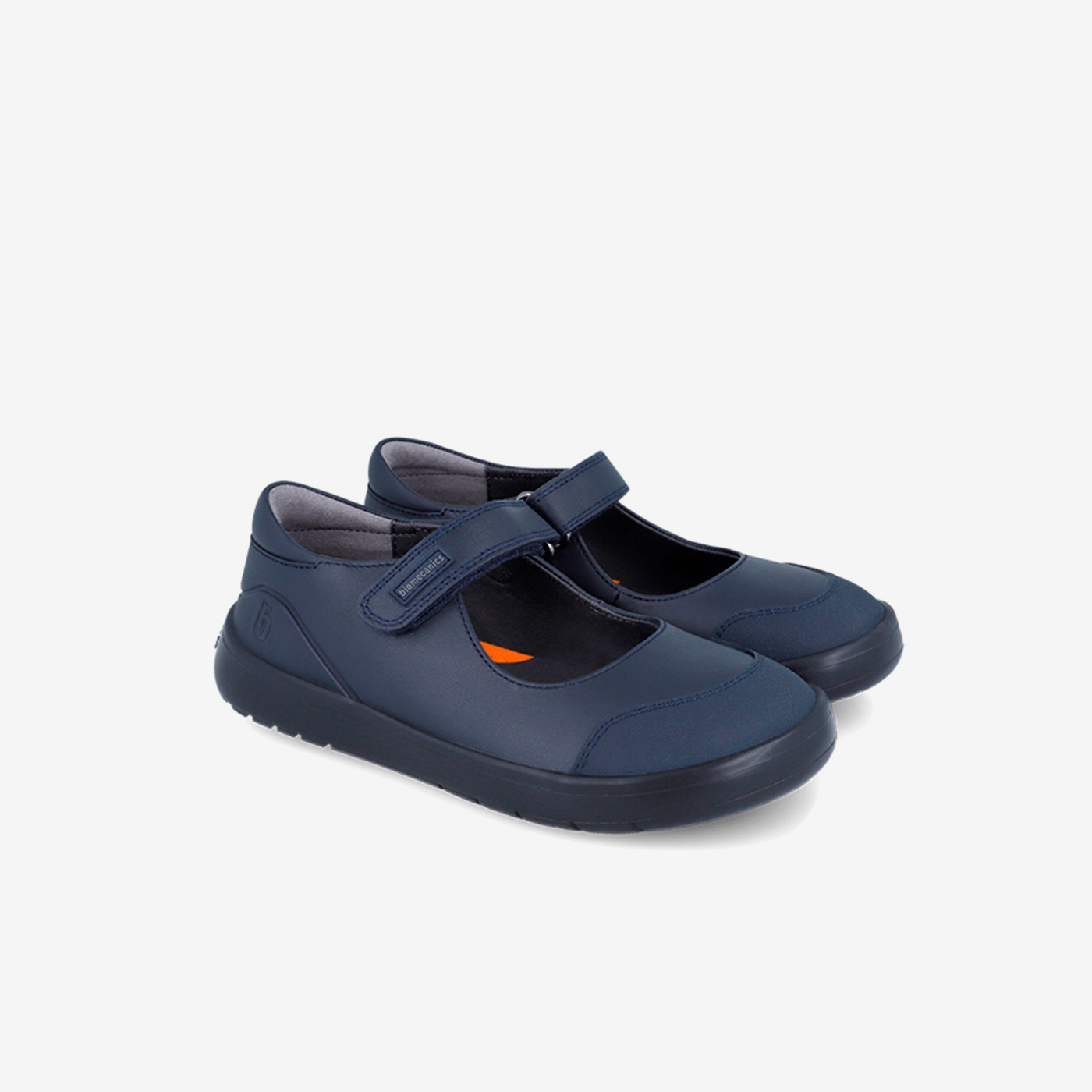 Merceditas colegiales azul marino con velcro