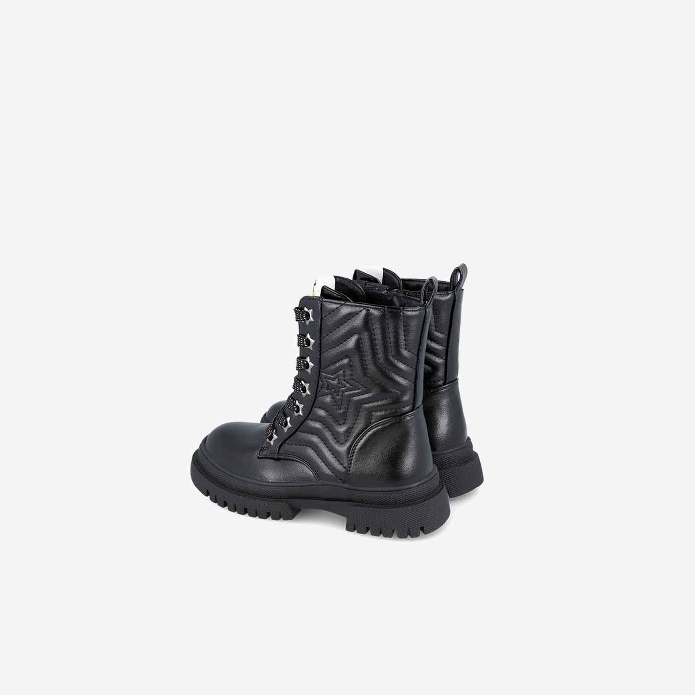 Botas de Garvalin tipo Martens, negras con estrella