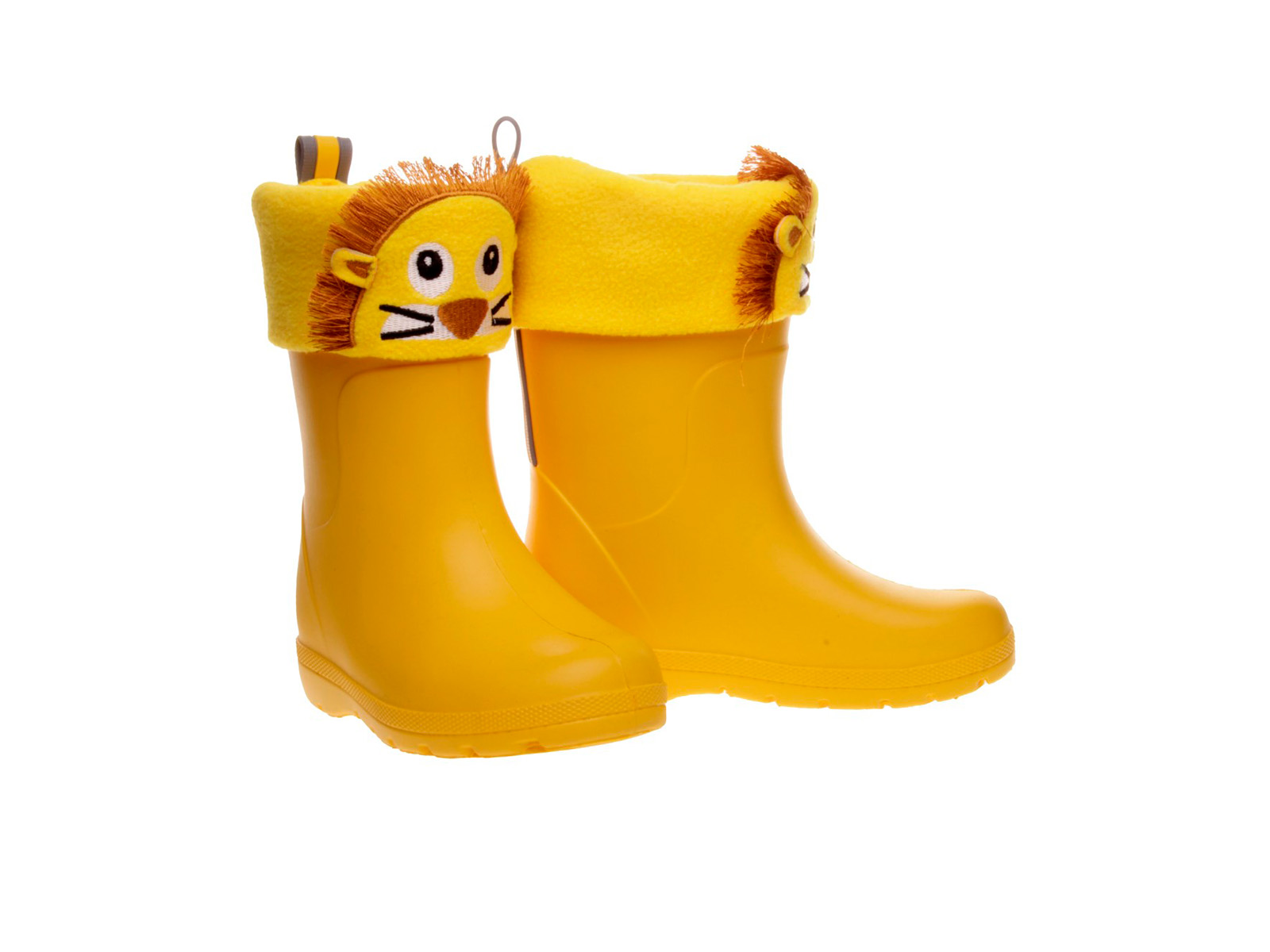 Bota de agua león Isotoner niño/a color Amarilla| Cálida y divertida