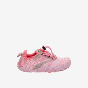Barefoot para niña activo, ligero y rosa de Saguaro. Suela flexible, malla transpirable y ajuste rápido. Corre, juega y respira… sin parar ni un segundo.