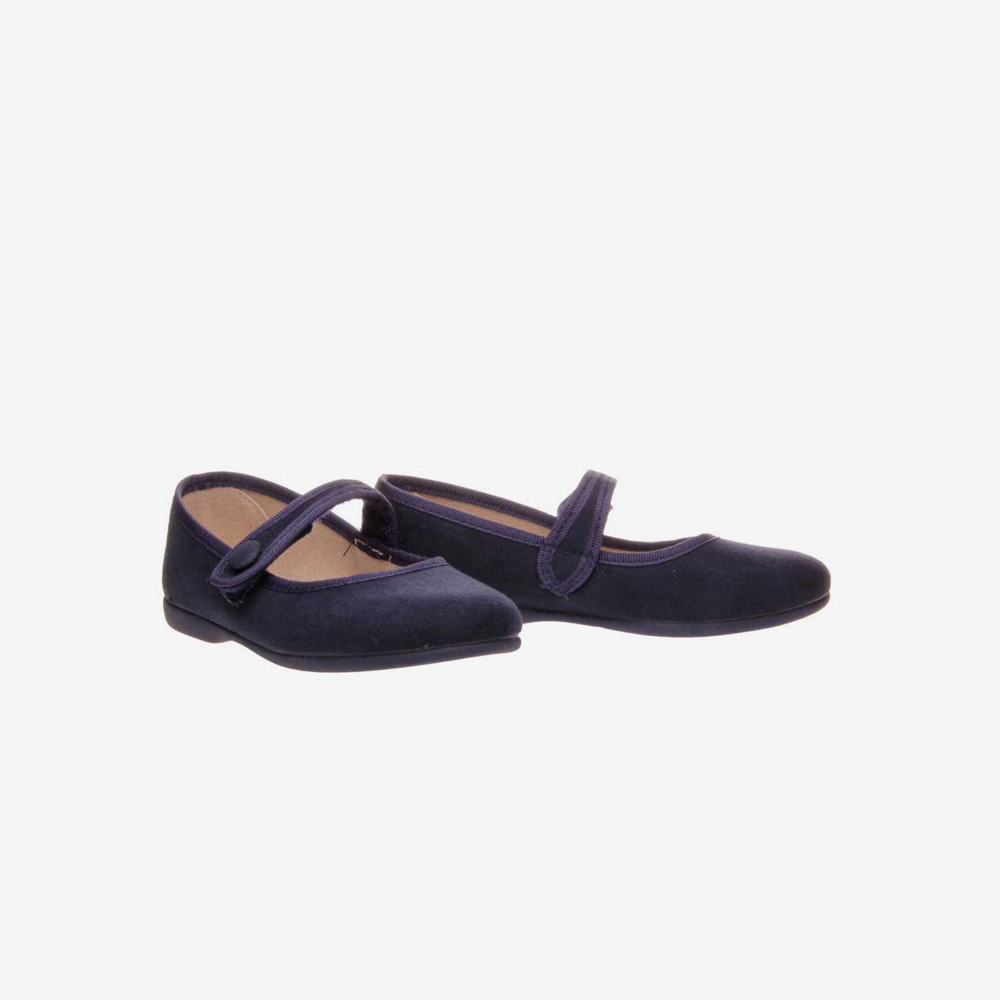 Zapato tipo Mercedes para niña en color azul noche