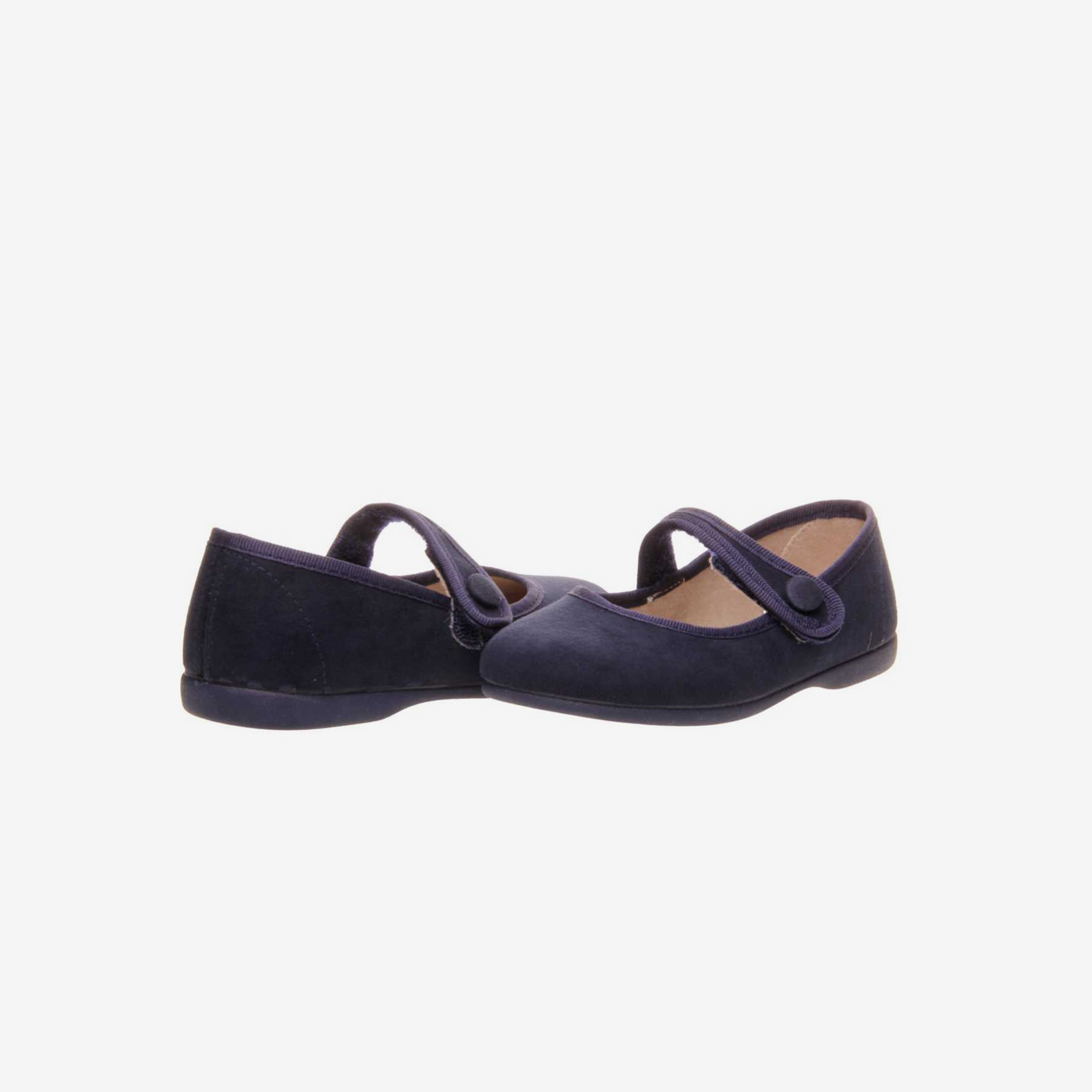 Zapato tipo Mercedes para niña en color azul noche