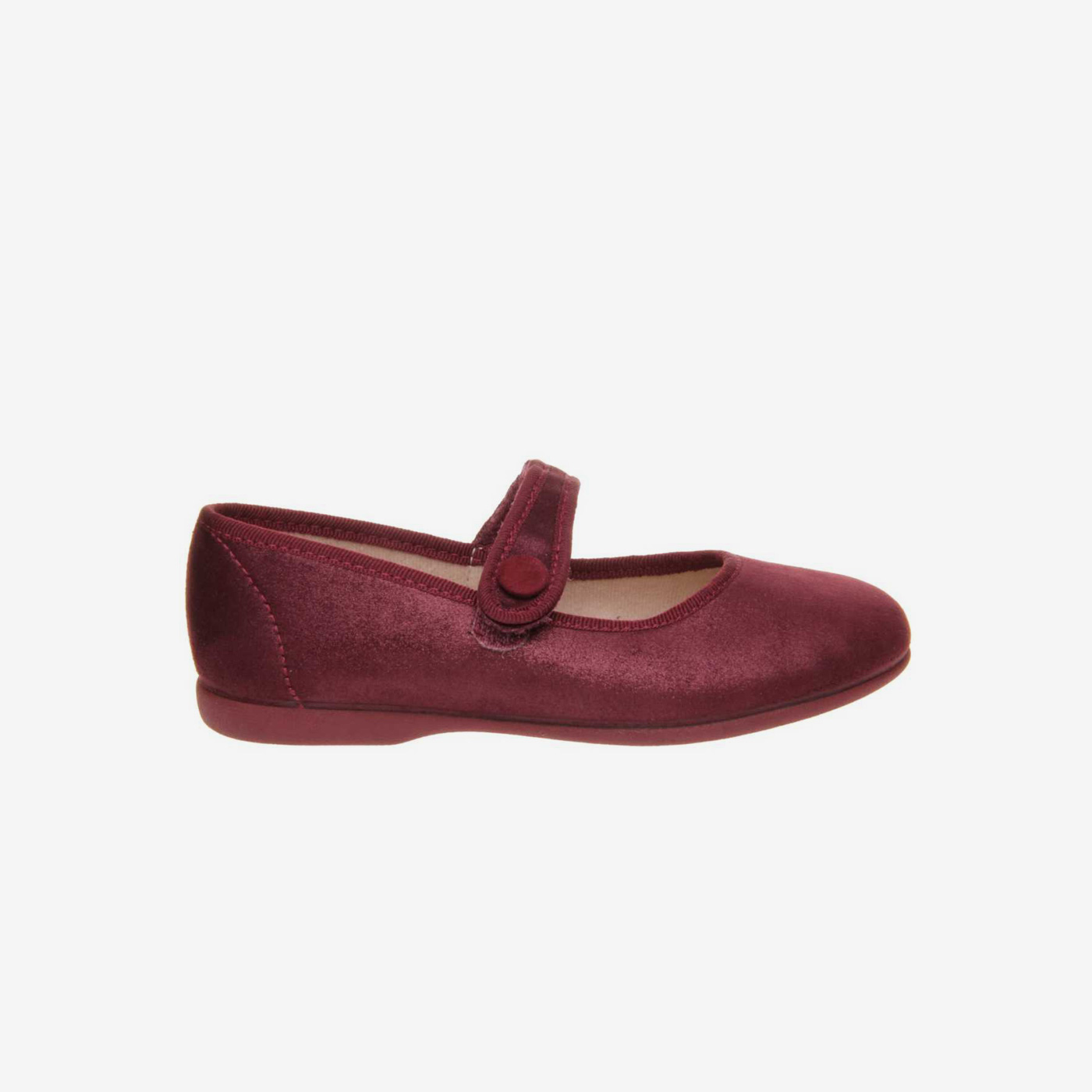 Zapato tipo mercedes de serraje con velcro