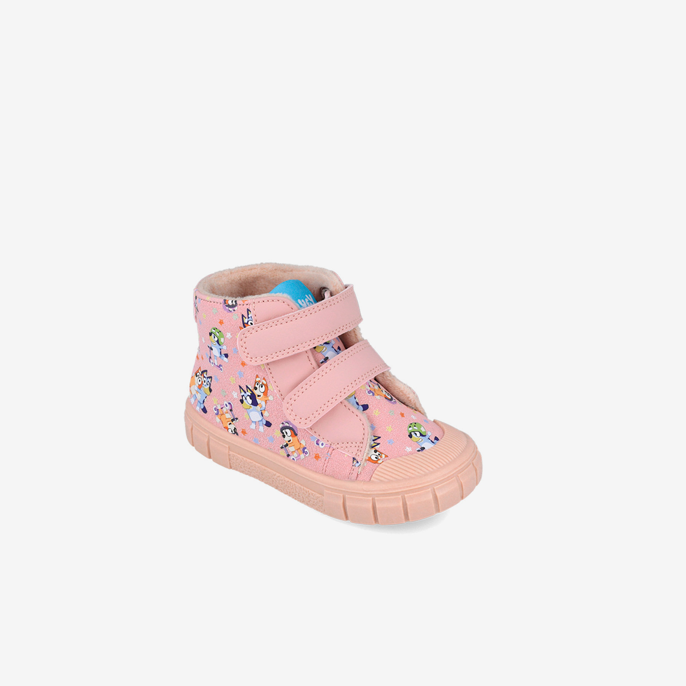 Bota Garvalín niña Bluey rosa con doble velcro