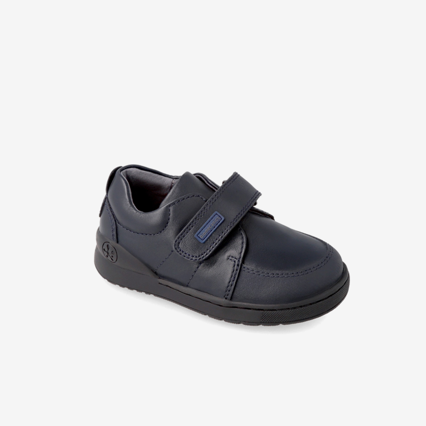 Zapato colegial azul marino con velcro