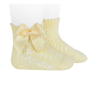 Calcetines Condor amarillos con lazo