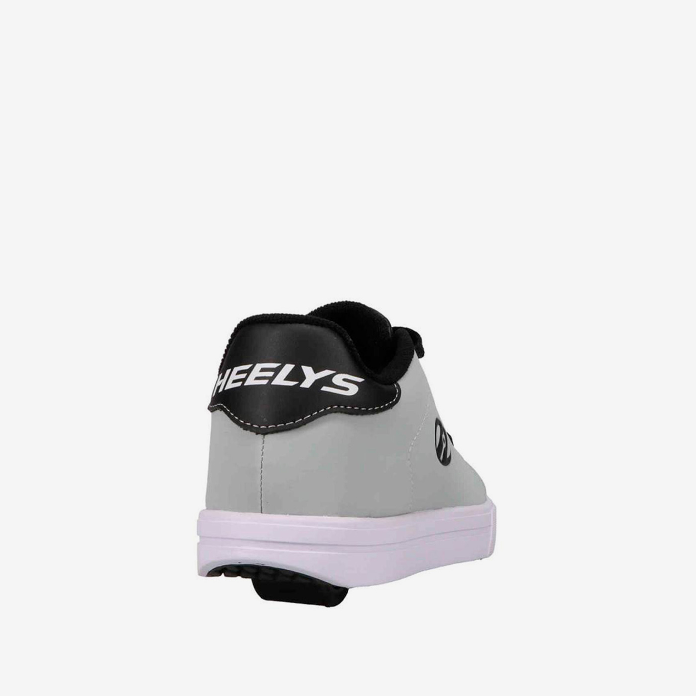 Heelys gris y negro con rueda. Discreta, firme y libre