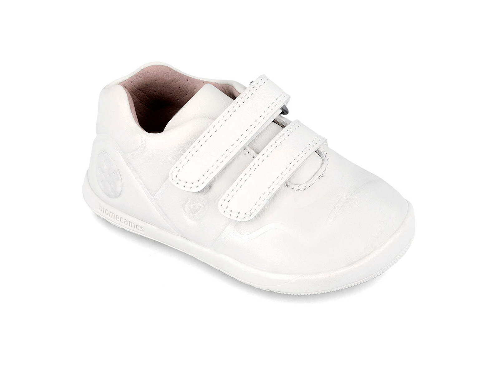 Deportiva Biomecanics blanca unisex primeros pasos con velcro