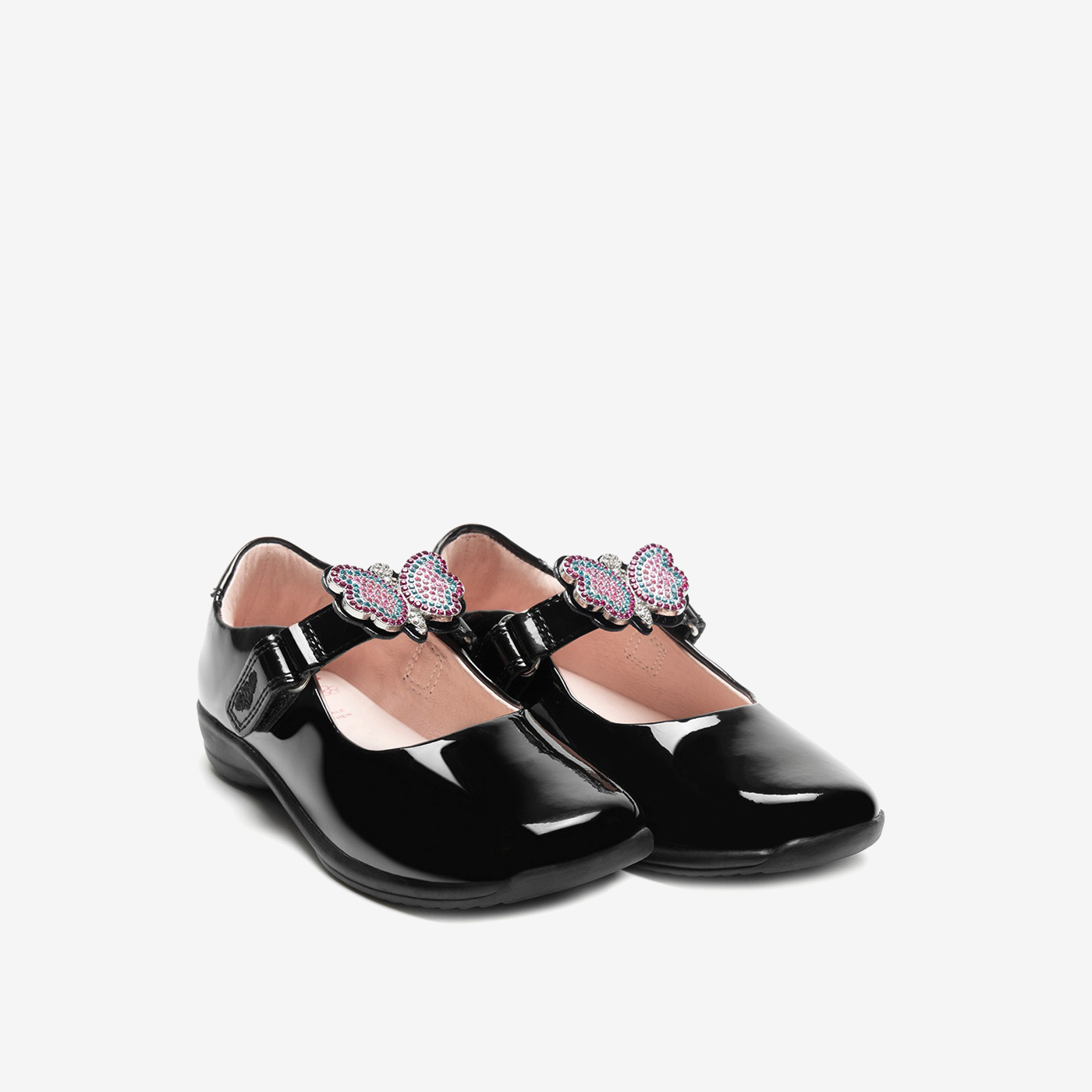 Lelli Kelly merceditas de charol negro con correas divertidas