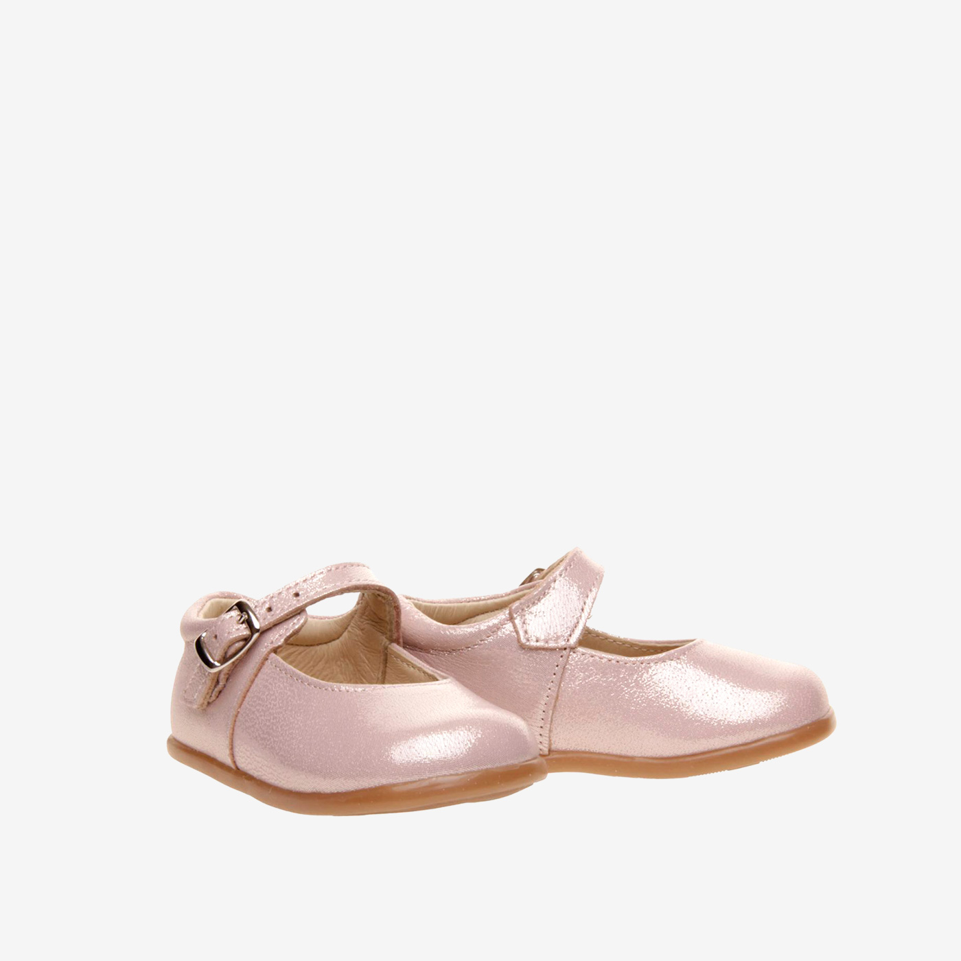 Merceditas respetuosas de Nens en rosa metalizado