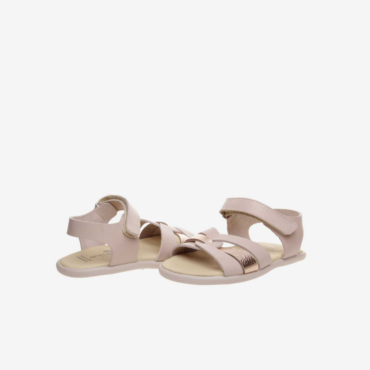 Sandalia de niña respetuosa con velcro en color rosa de la marca Andanines