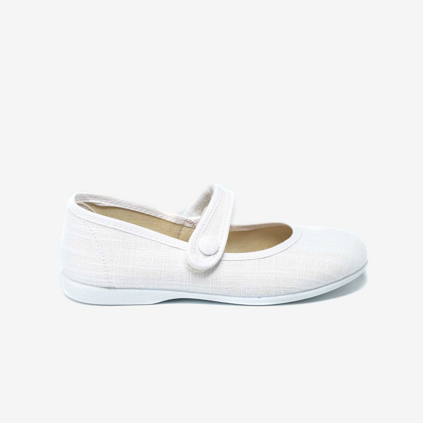 Merceditas de niña con velcro de lona