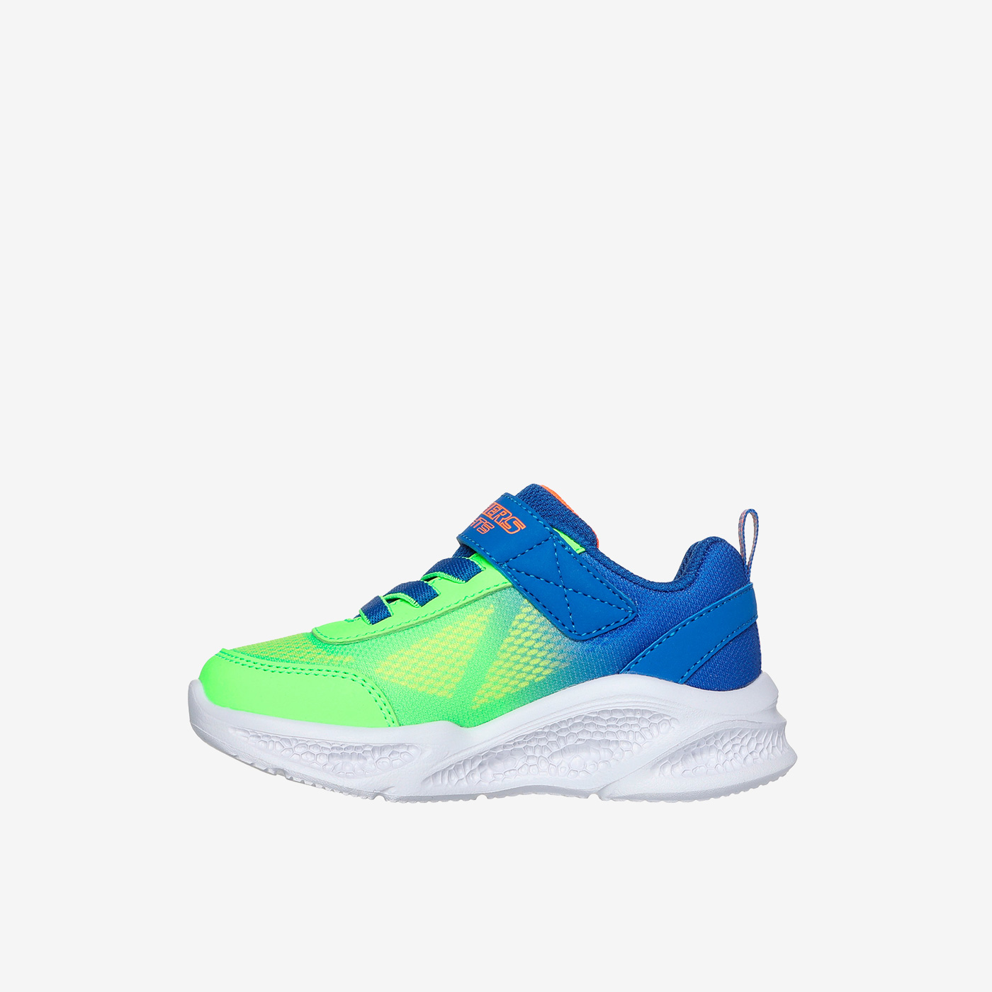 Skechers niño con luces lrd eb azul y Verde Lima