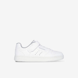 Zapatillas Skechers blanca, ligeras, cómodas y fáciles de poner.