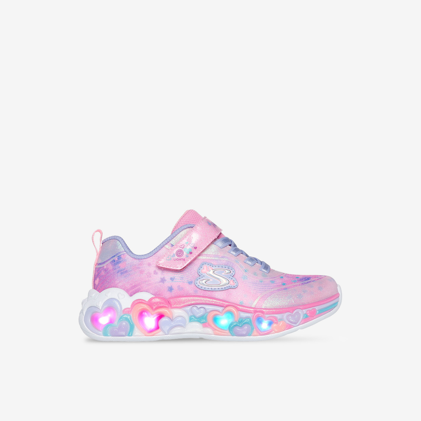 Skechers niña con luces | Corazones mágicos, brillo y comodidad