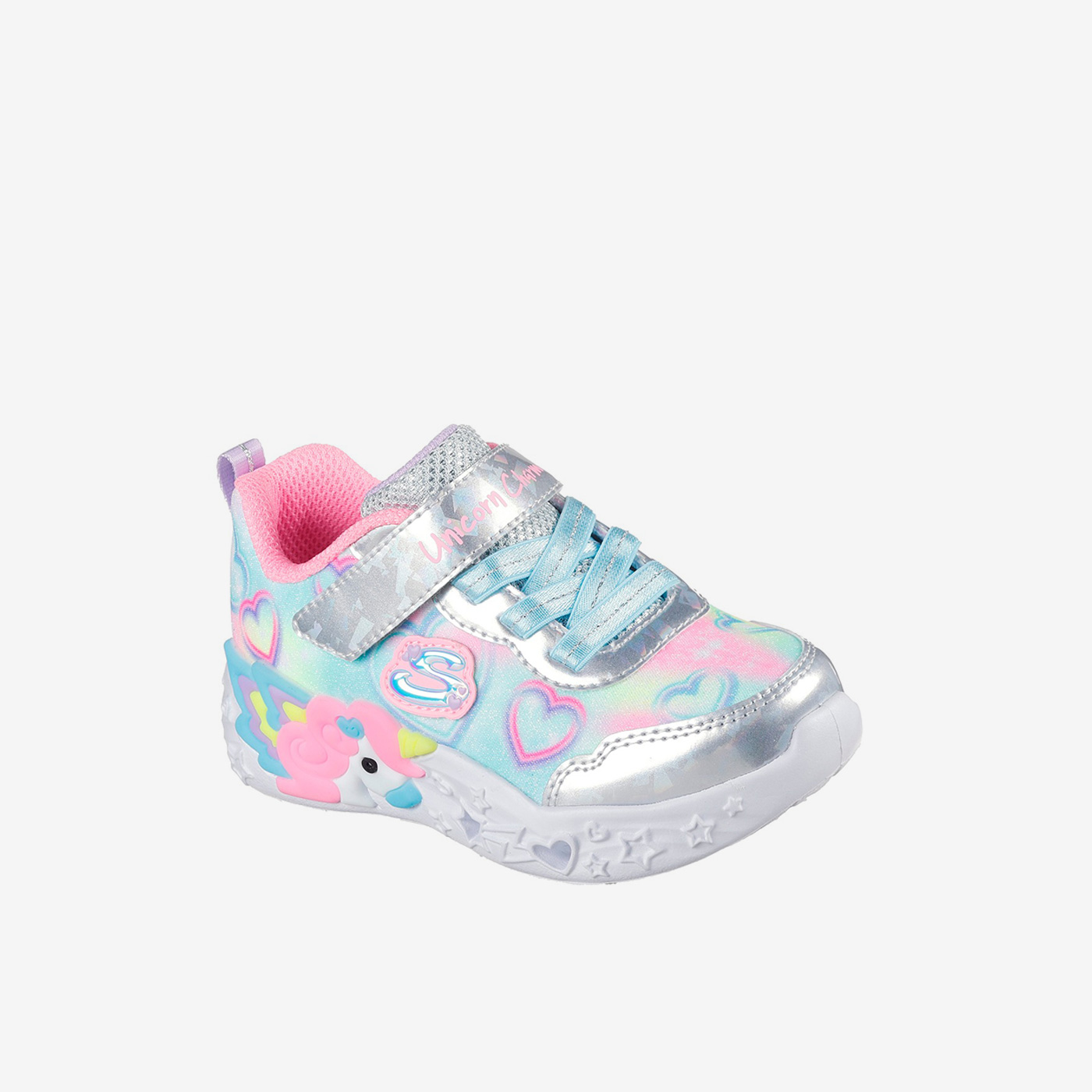 Skechers niña unicornios con luces | Velcro y confort