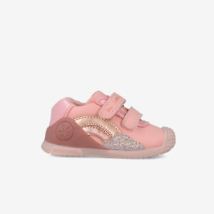 Deportiva primeros pasos Biomecanics rosa con velcro