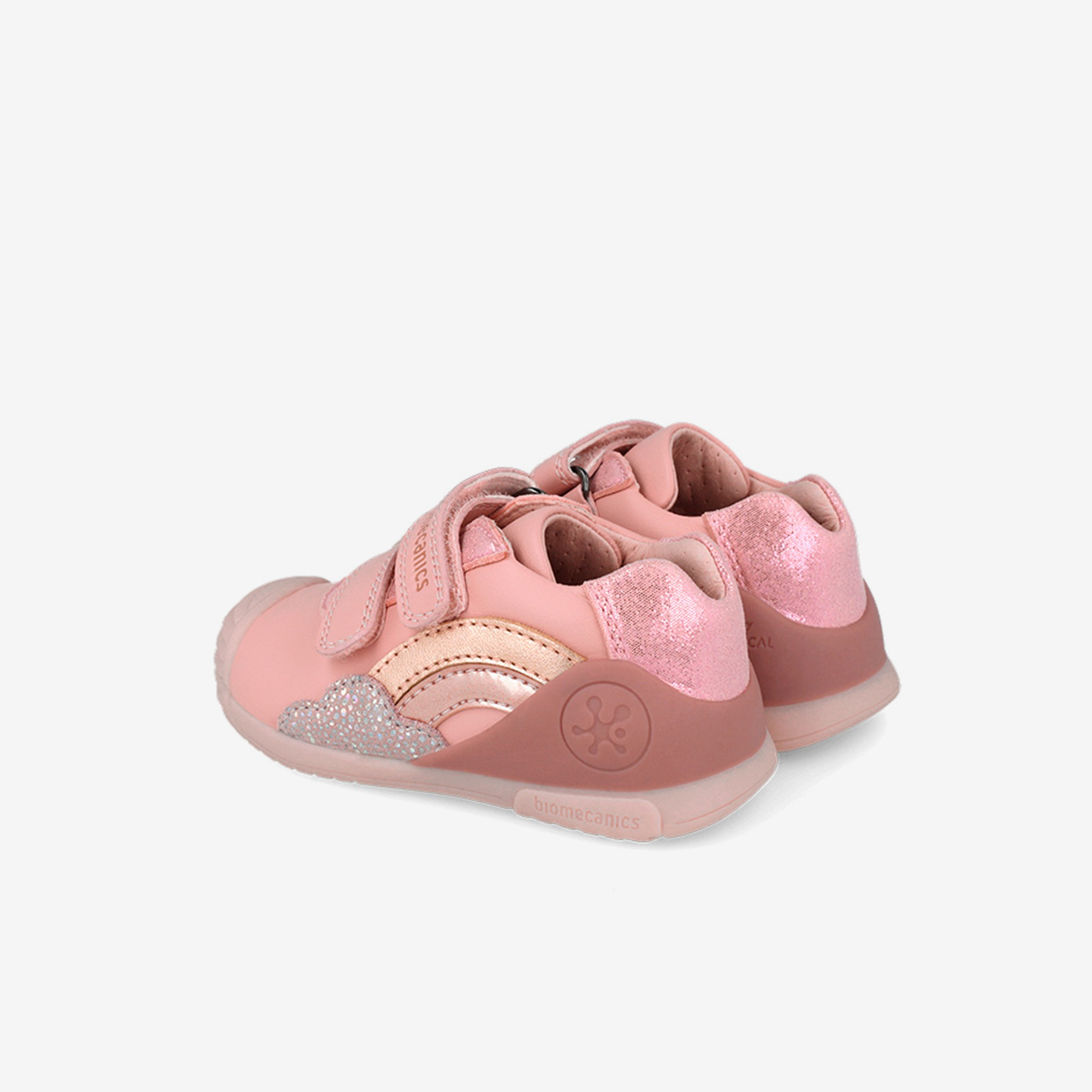 Deportiva primeros pasos Biomecanics rosa con velcro