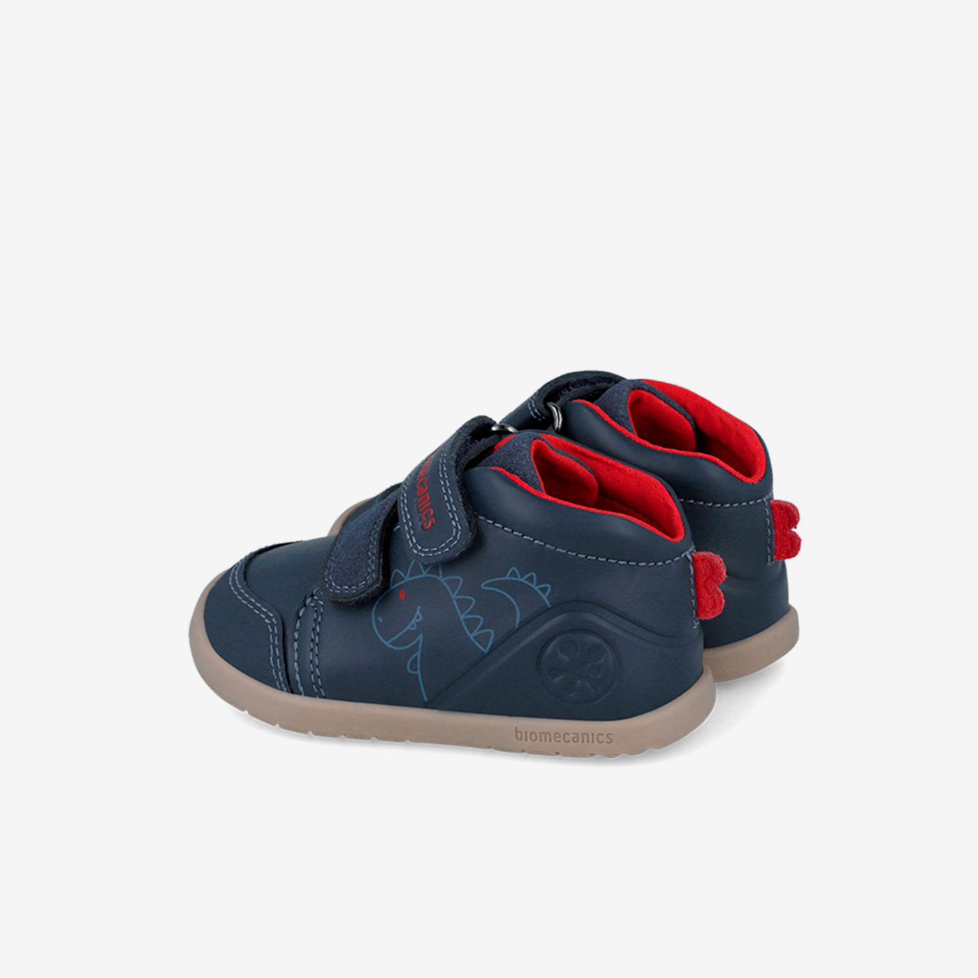 Botita Biomecanics de color azul dinosaurio