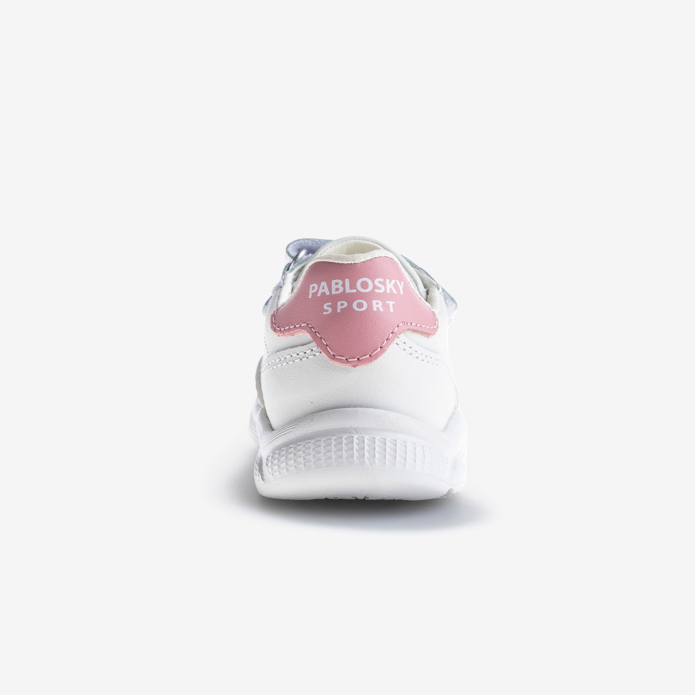 Zapatillas niña Pablosky blancas y rosas | Cómodas y resistentes