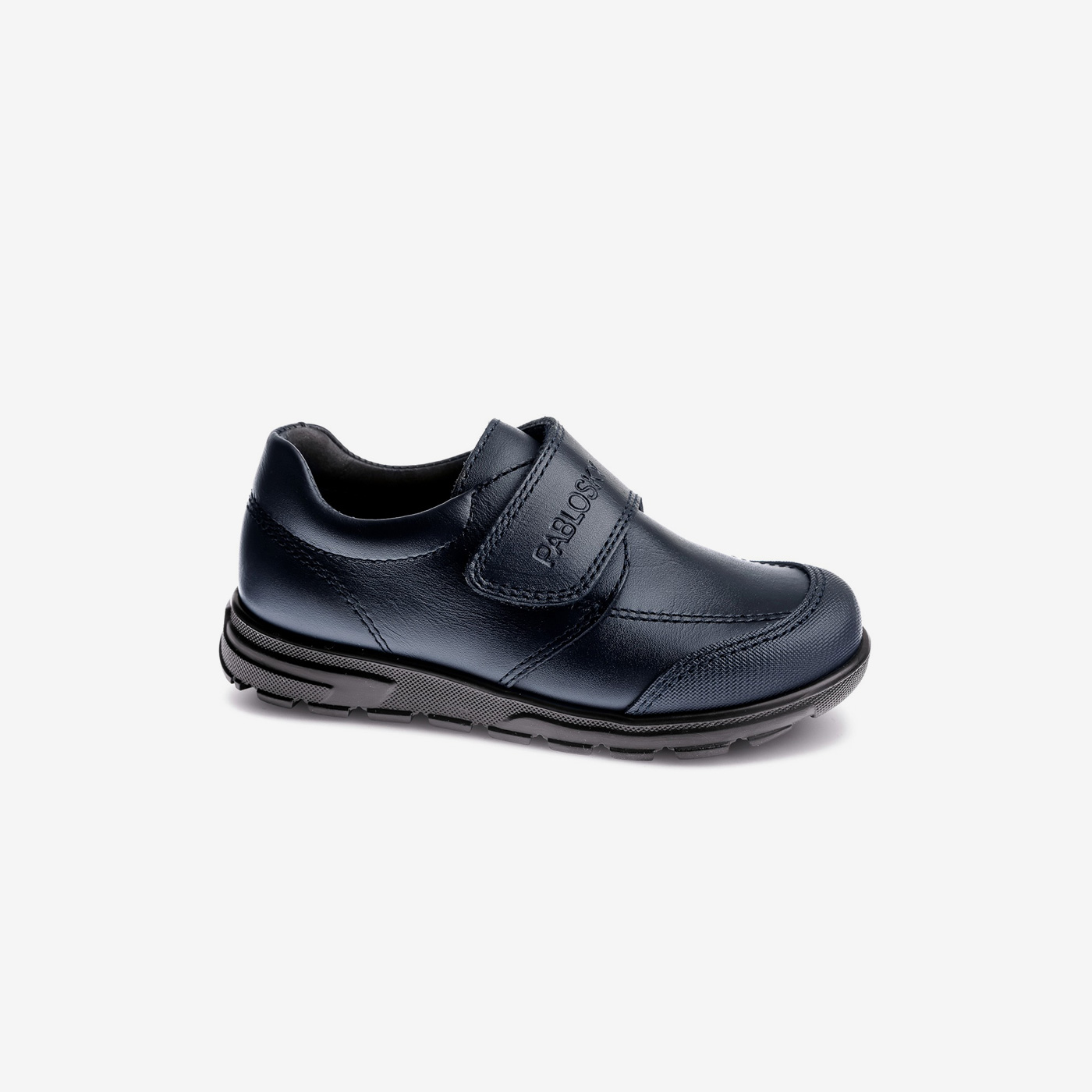 Blucher colegial azul marino Pablosky con velcro y puntera reforzada