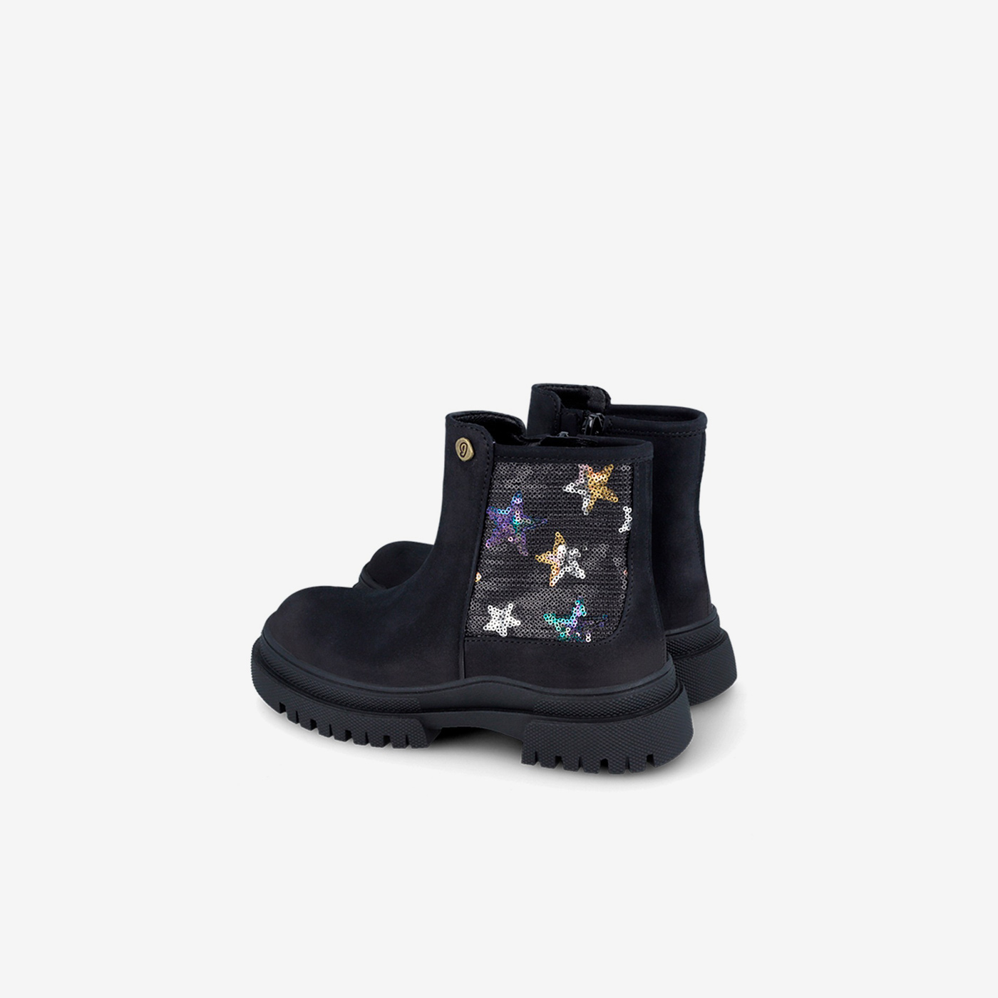 Botas Garvalín negras con glitter de estrellas