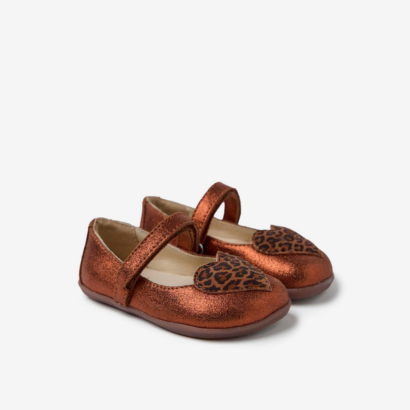 Mercedita respetuosa Gioseppo niña animal print y corazón