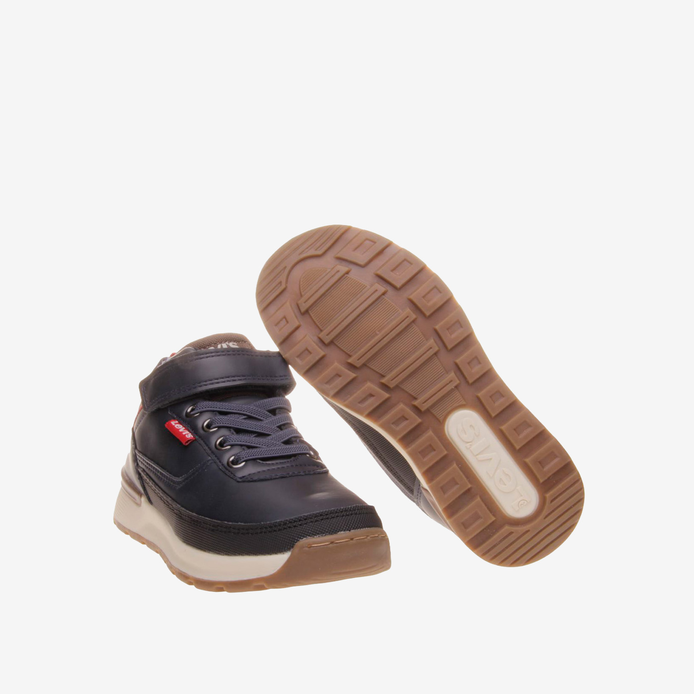 Bota Levis azul niño grande con velcro | Urbana y segura