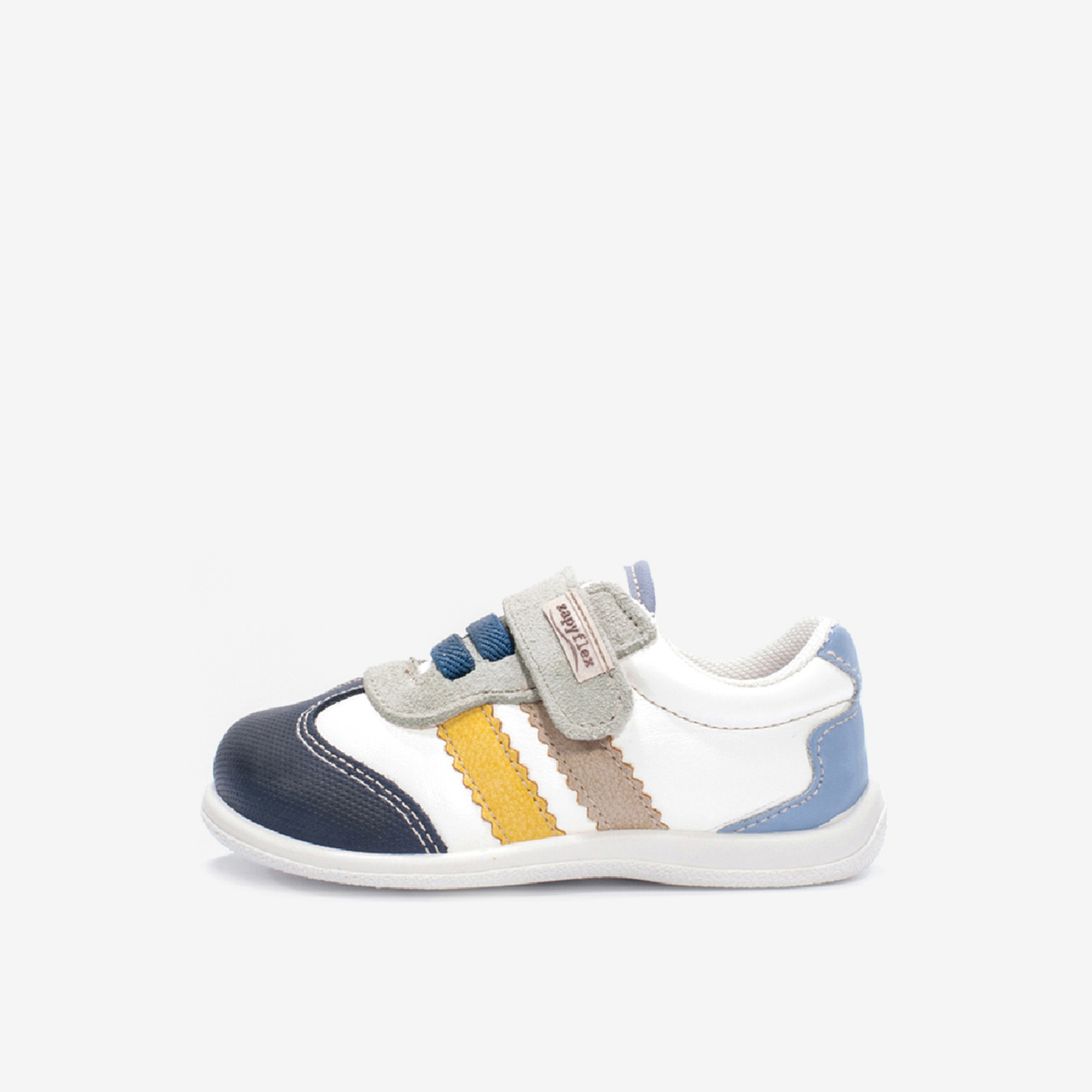 Zapatillas respetuosas con velcro, plantilla extraíble y suela flexible